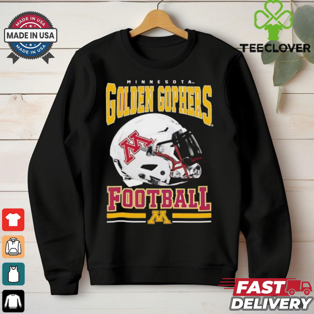Minnesota Golden Gophers Maroon Football helmet shirt Minnesota Golden Gophers Maroon Football helmet shirt