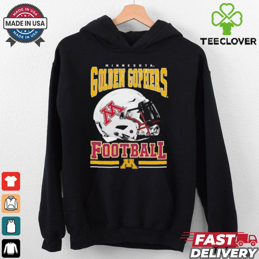 Minnesota Golden Gophers Maroon Football helmet shirt Minnesota Golden Gophers Maroon Football helmet shirt