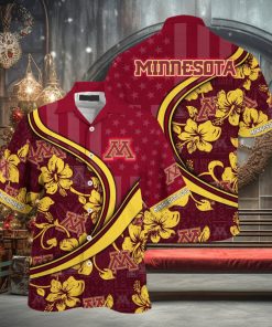 Minnesota Golden Gophers NCAA Us Flag Hawaiian Shirt Custom Summer Aloha Shirt