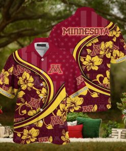 Minnesota Golden Gophers NCAA Us Flag Hawaiian Shirt Custom Summer Aloha Shirt