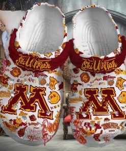 Minnesota Golden Gophers Ski U Mah Basketball Crocs Shoes