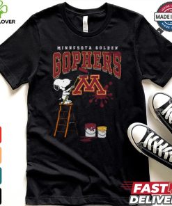 Minnesota Golden Gophers Snoopy Painting Shirt