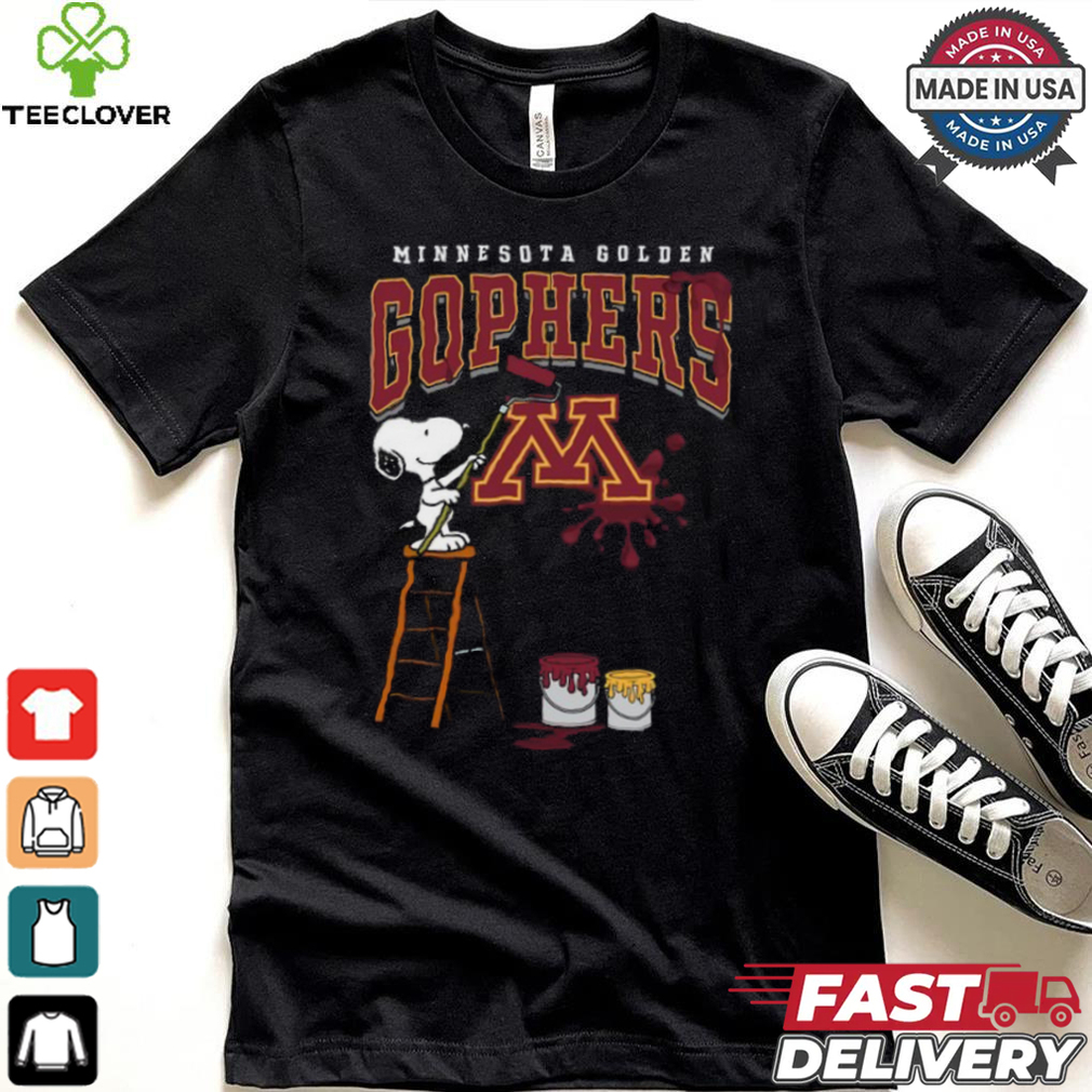 Minnesota Golden Gophers Snoopy Painting Shirt Minnesota Golden Gophers Snoopy Painting Shirt