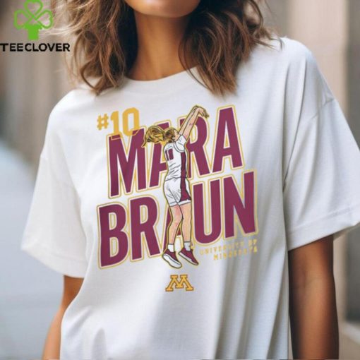 Minnesota NCAA Women's Basketball Mara Braun Tee Shirt