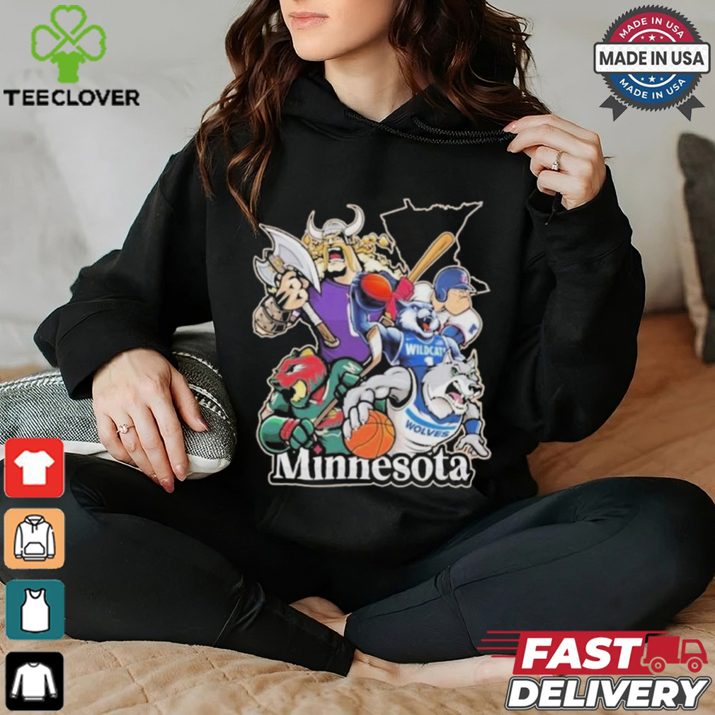 Minnesota Sports Teams Mascots Vintage T shirt Minnesota Sports Teams Mascots Vintage T shirt