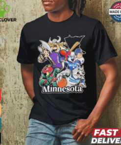Minnesota Sports Teams Mascots Vintage T shirt
