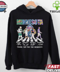 Minnesota Sports Teams Players Abbey Road Thank You For The Memories Signatures Shirt