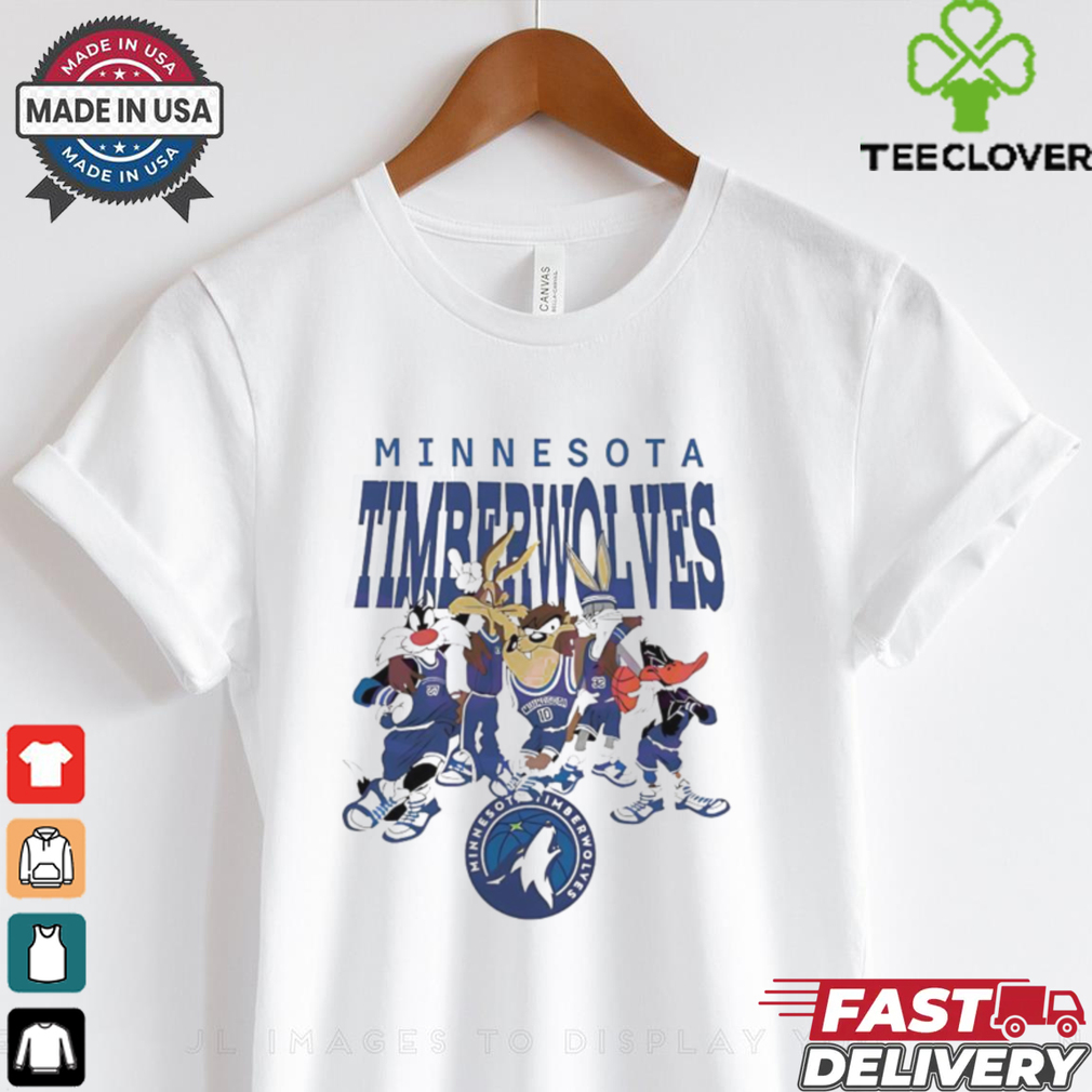 Minnesota Timberwolves Looney Tunes characters NBA basketball shirt Minnesota Timberwolves Looney Tunes characters NBA basketball shirt