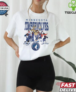 Minnesota Timberwolves Looney Tunes characters NBA basketball shirt