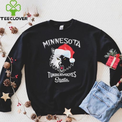 Minnesota Timberwolves Santa Hat Christmas Shirt