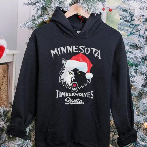 Minnesota Timberwolves Santa Hat Christmas Shirt