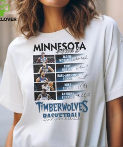 Minnesota Timberwolves Starting 5 Basketball Signatures shirt