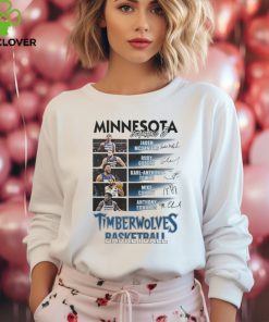 Minnesota Timberwolves Starting 5 Basketball Signatures shirt
