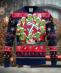 Minnesota Twins 12 Grinch Xmas Day Christmas Ugly Sweater