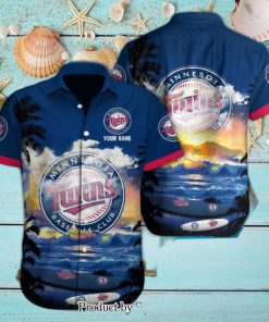 Minnesota Twins Custom Name Casual Full Print Hawaiian Shirt