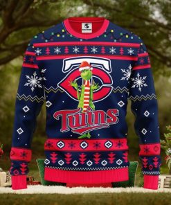 Minnesota Twins Funny Grinch Christmas Ugly Sweater