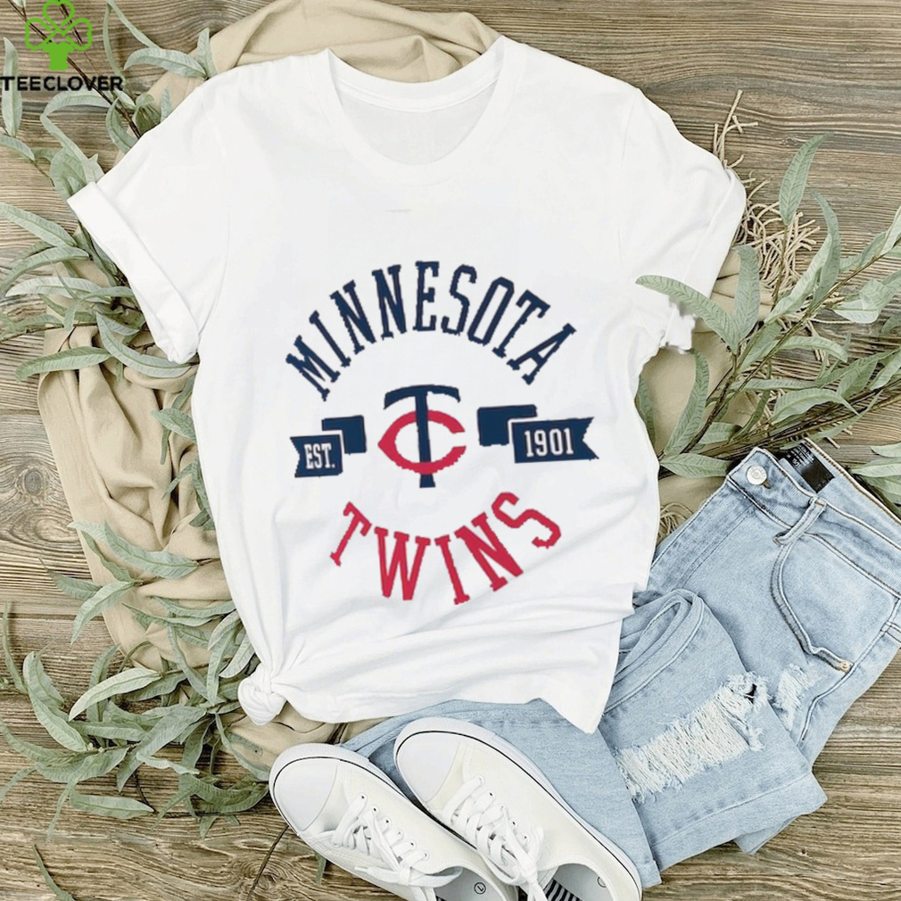 Minnesota Twins G-III 4Her by Carl Banks Women's Dot Print V-Neck Fitted  T-Shirt - White