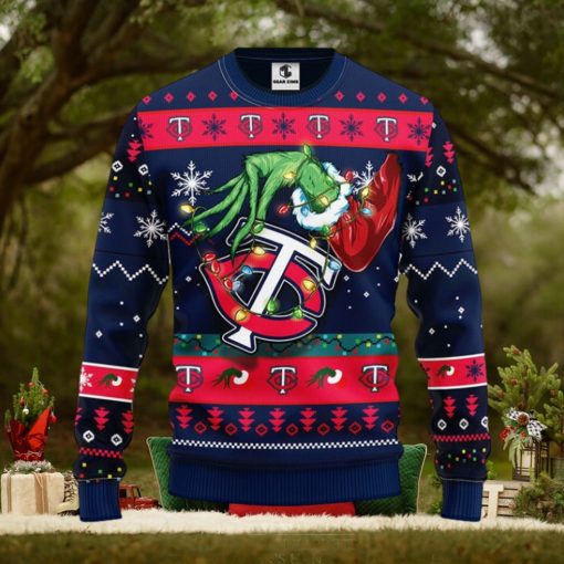 Minnesota Twins Grinch Christmas Ugly Sweater