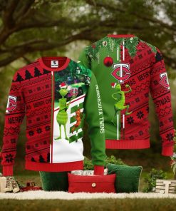 Minnesota Twins Grinch & Scooby doo Christmas Ugly Sweater 1