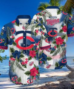 Minnesota Twins MLB Flower 3D All Over Print Hawaiian Shirt