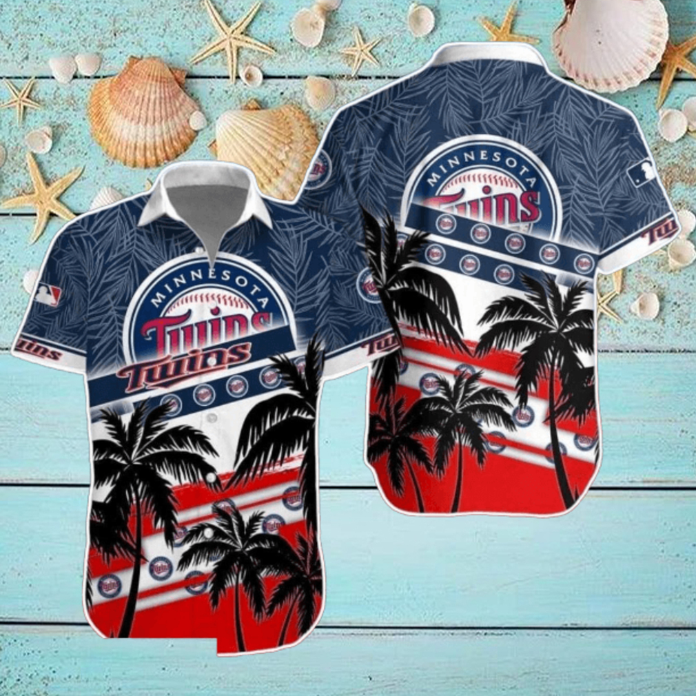 Minnesota Twins MLB Hawaiian Shirt Palm Trees Pattern New Design For Fans Minnesota Twins MLB Hawaiian Shirt Palm Trees Pattern New Design For Fans