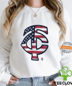 Minnesota Twins T C logo x Flag of the United States shirt