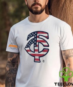 Minnesota Twins T C logo x Flag of the United States shirt
