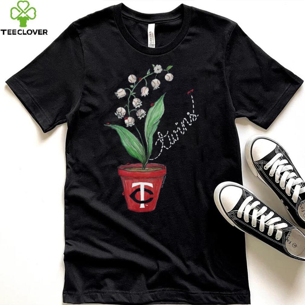 Minnesota Twins Tiny Turnip Infant Lilies & Ladybugs T Shirt Minnesota Twins Tiny Turnip Infant Lilies & Ladybugs T Shirt