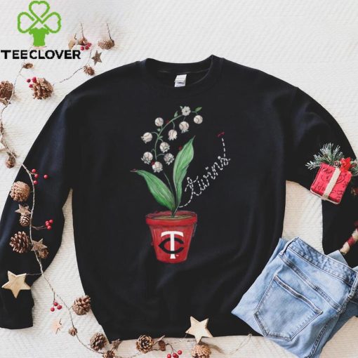 Minnesota Twins Tiny Turnip Infant Lilies & Ladybugs T Shirt