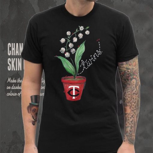 Minnesota Twins Tiny Turnip Infant Lilies & Ladybugs T Shirt