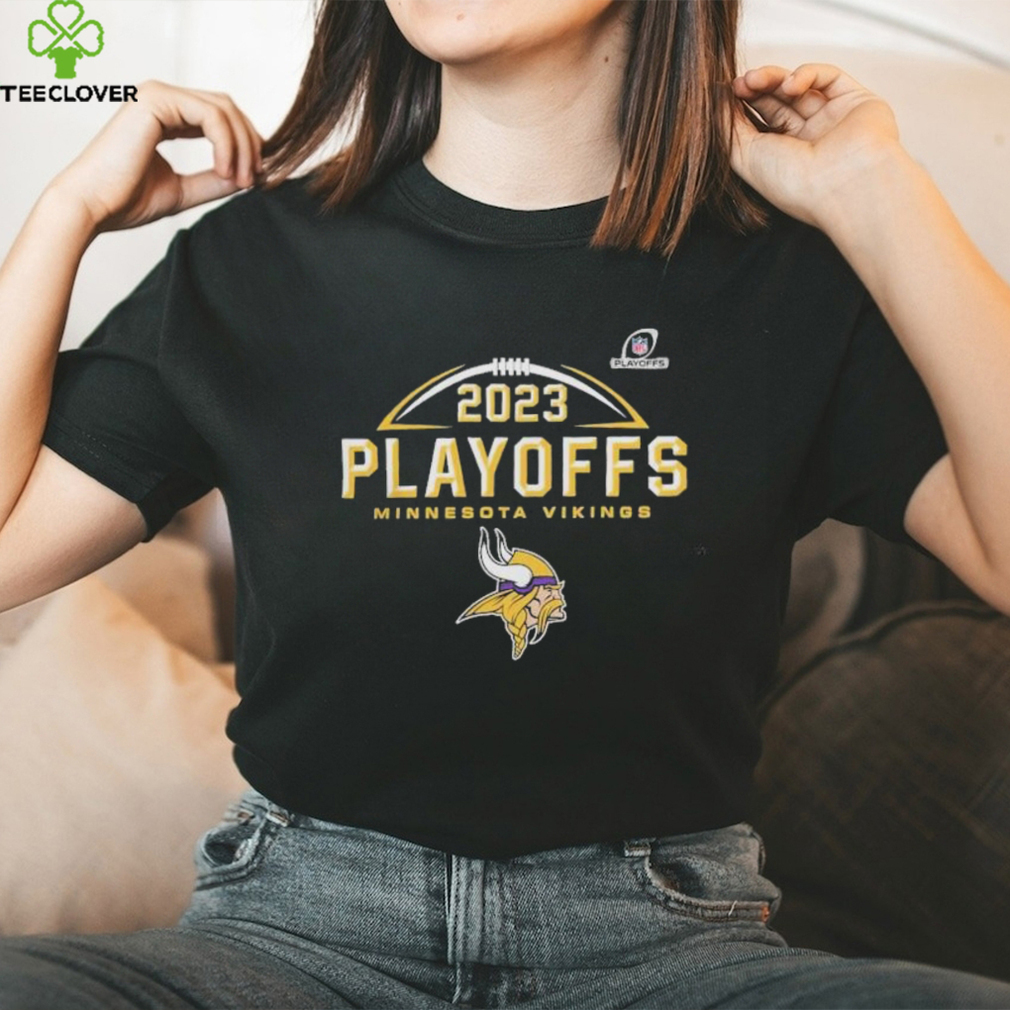 Minnesota Vikings 2023 2024 NFL Playoffs Logo Shirt - Teeclover