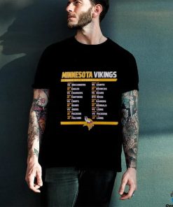 Minnesota Vikings 2023 NFL Schedule Shirt