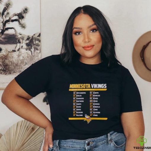 Minnesota Vikings 2023 NFL Schedule Shirt