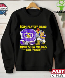 Minnesota Vikings 2024 Playoff Bound Skol Vikings mascot shirt