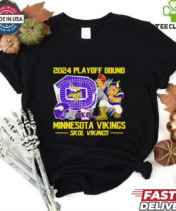 Minnesota Vikings 2024 Playoff Bound Skol Vikings mascot shirt