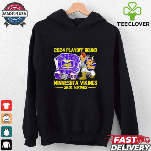 Minnesota Vikings 2024 Playoff Bound Skol Vikings mascot shirt