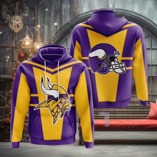 Minnesota Vikings 3D Printed Hoodie