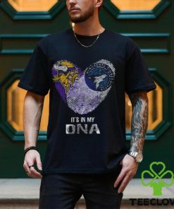 Minnesota Vikings And Minnesota Timberwolves Heart It’s In My DNA 2023 shirt