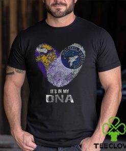 Minnesota Vikings And Minnesota Timberwolves Heart It’s In My DNA 2023 hoodie, sweater, longsleeve, shirt v-neck, t-shirt