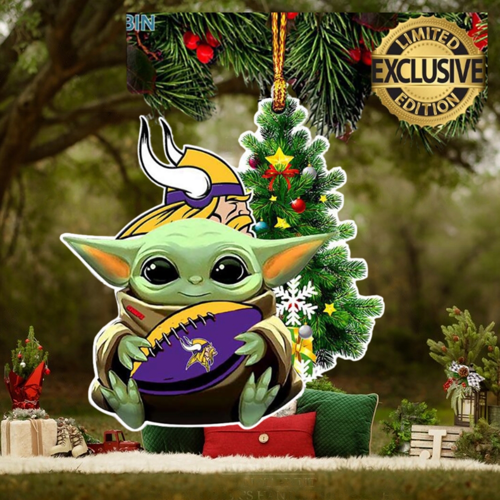 Minnesota Vikings Baby Yoda NFL Christmas Tree Decorations Ornament Minnesota Vikings Baby Yoda NFL Christmas Tree Decorations Ornament