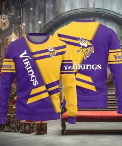 Minnesota Vikings Basic Pattern Knitted Ugly Christmas Sweater AOP Gift For Men And Women