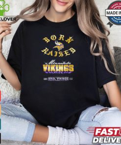 Minnesota Vikings Born x Raised Black Chrome Rocker Shirt 1 Minnesota Vikings Born x Raised Black Chrome Rocker Shirt