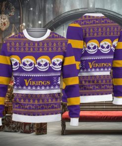 Minnesota Vikings Christmas Reindeer Pattern Ugly Sweater For Men Women