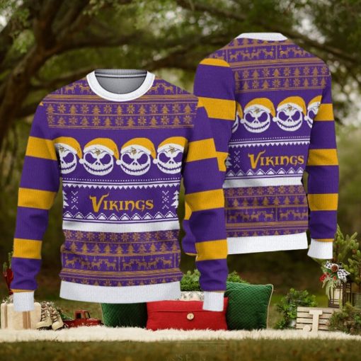 Minnesota Vikings Christmas Reindeer Pattern Ugly Sweater For Men Women