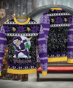 Minnesota Vikings Christmas Santa Claus Ugly Sweater For Men Women