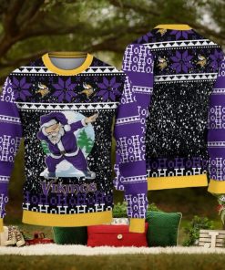 Minnesota Vikings Christmas Santa Claus Ugly Sweater For Men Women