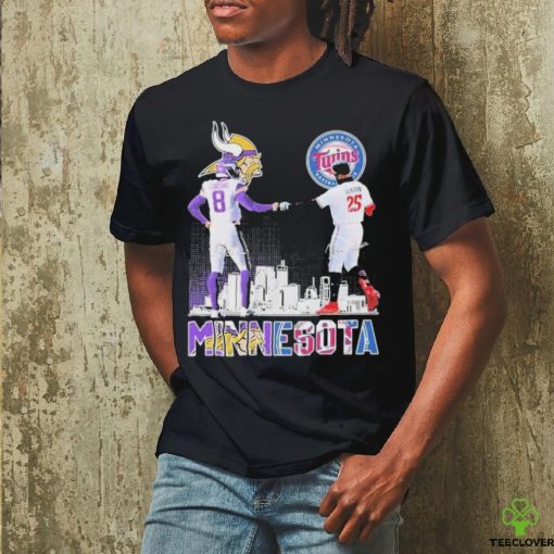 Minnesota Vikings Cousins And Twins Buxton Signatures Shirt