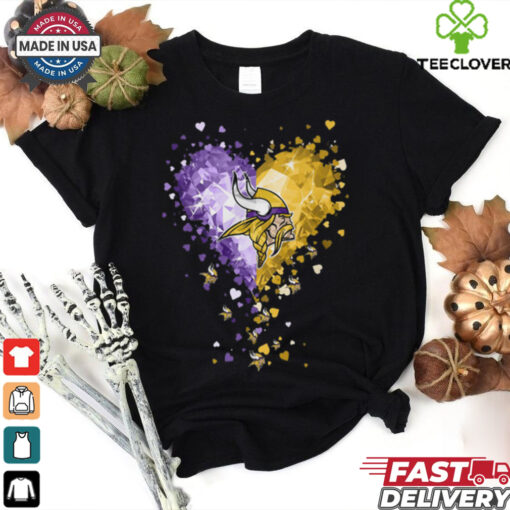 Minnesota Vikings Crystal Heart Shirt