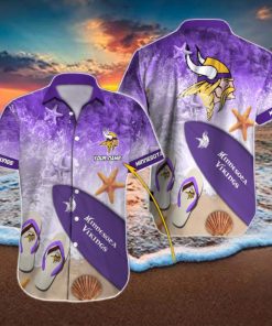 Minnesota Vikings Custom Name Street Style All Over Print Hawaiian Shirt