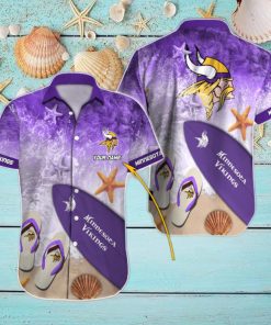 Minnesota Vikings Custom Name Street Style All Over Print Hawaiian Shirt